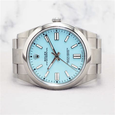 op blue rolex|rolex op 41 tiffany blue.